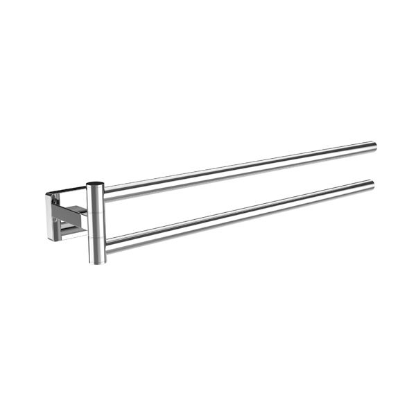 V11 girable soporte de toalla de doble brazo