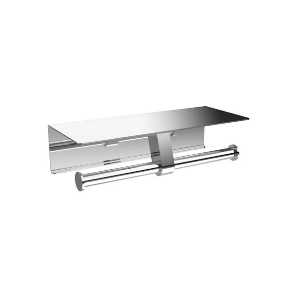 V12 doble soporte de papel higiénico con shelf-21